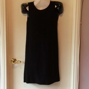 DCNY C Textured Tweed Wool Little Black Dress Straight